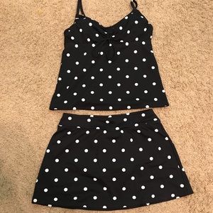 Lands’ End Tankini Swim Set